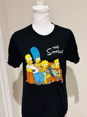 The Simpsons Black Logo Tee - Official Graphic